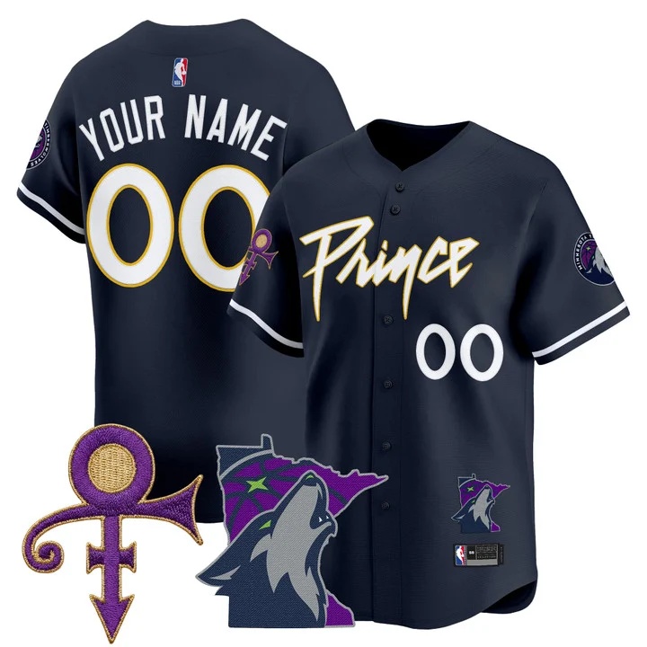 Minnesota Timberwolves Prince Patch Vapor Baseball Custom Jersey icon