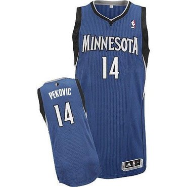 Minnesota Timberwolves Revolution 30 #14 Nikola Pekovic Blue Stitched NBA Jersey