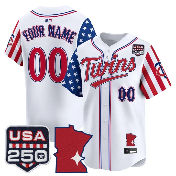Minnesota Twins America 250 Edition Vapor Premier Limited Custom Jersey WHITE