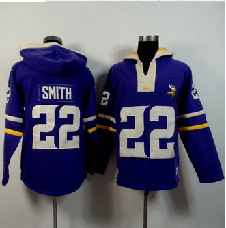 Minnesota Vikings #22 Harrison Smith Purple Player Winning Method Pullover NFL Hoodie