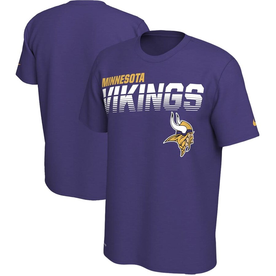 Minnesota Vikings Nike Sideline Line Of Scrimmage Legend Performance T-Shirt Purple