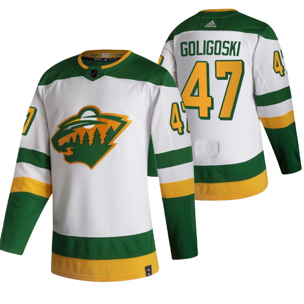 Minnesota Wild Alex Goligoski White 2021 Reverse Retro Special Edition Jersey