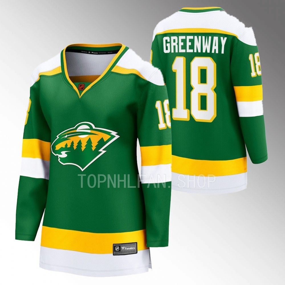 Minnesota Wild Jordan Greenway Women Green 2022 Special Edition 2.0 Jersey