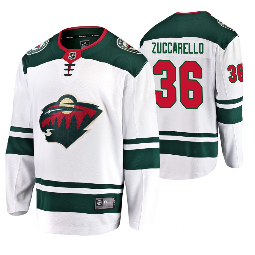 Minnesota Wild Mats Zuccarello Men's Away Breakaway Player Fanatics Branded Jersey