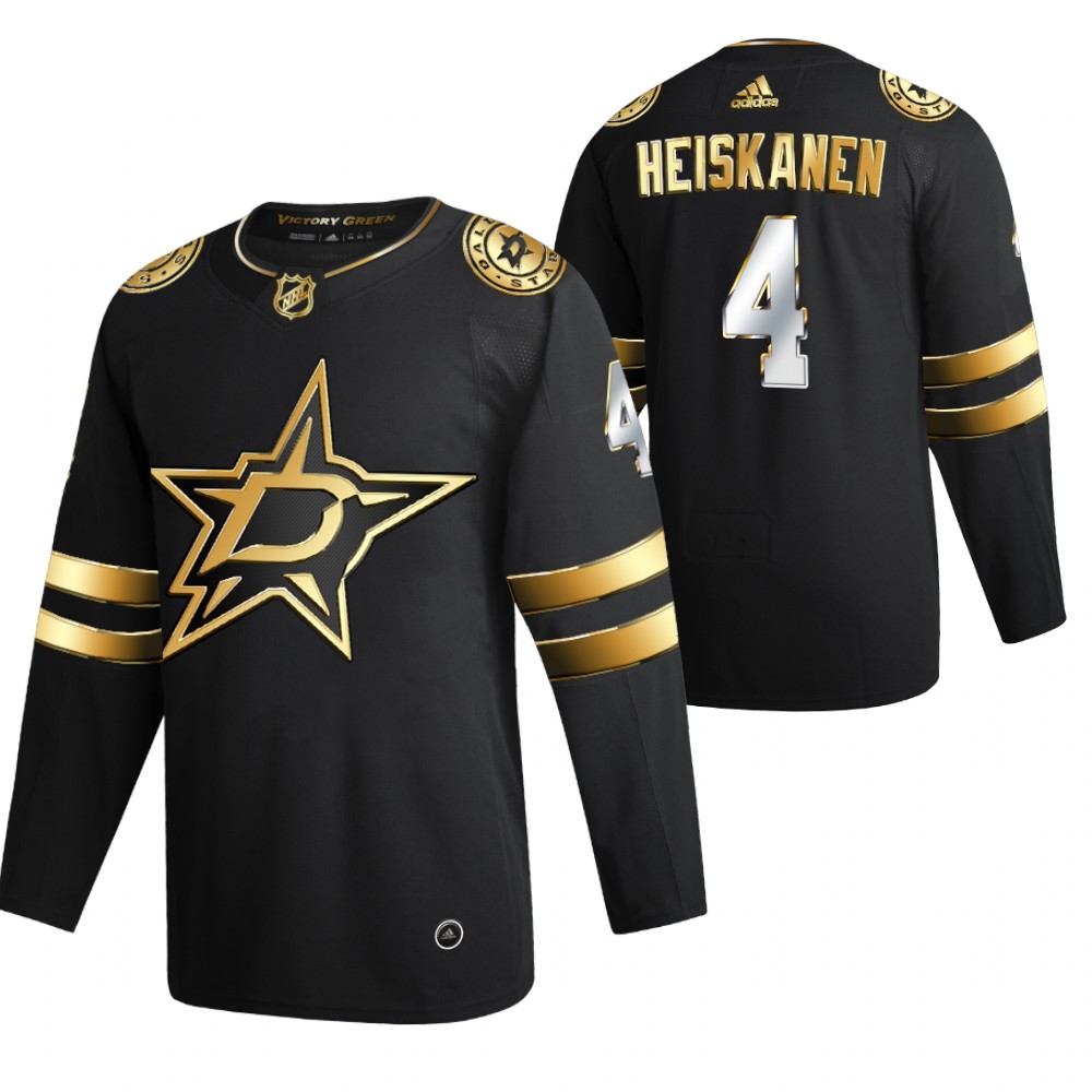 Miro Heiskanen Dallas Stars Black Authentic Golden 2020-21 Jersey Limited Edition