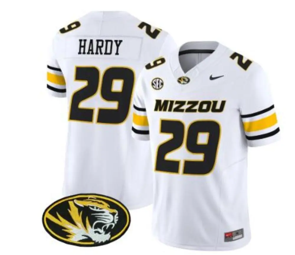 Missouri Tigers #29 Ahmad Hardy Nike 2025 White College Football Game Jersey 