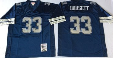 Mitchell&Ness cowboys #33 Tony Dorsett  Throwback Stitched NFL Jerseys