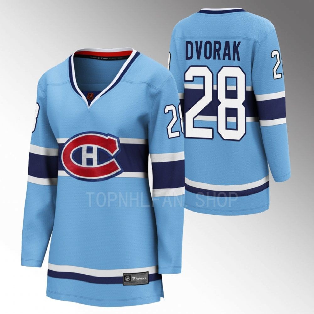 Montreal Canadiens Christian Dvorak Women Blue 2022 Special Edition 2.0 Jersey