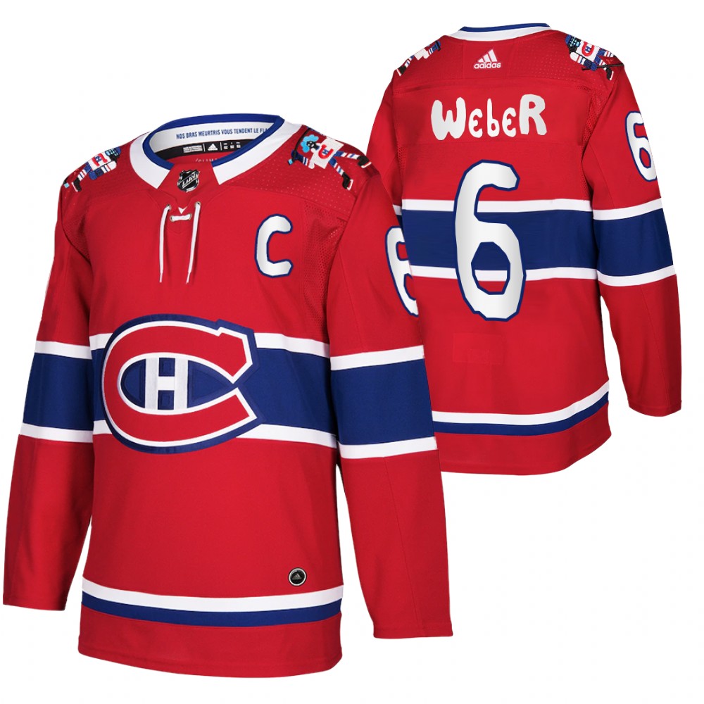 Montreal Canadiens Shea Weber Red 12th Annual oneGOALtoASSIST Benoit Tardif Jersey