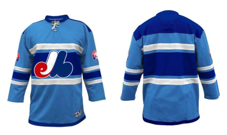 Montreal Expos Royal Blue Cooperstown Crested Home Run Hockey Jerseys