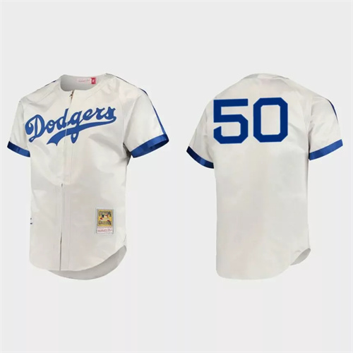 Mookie Betts Brooklyn Dodgers Cooperstown Authentic Jersey – Gray.jpg