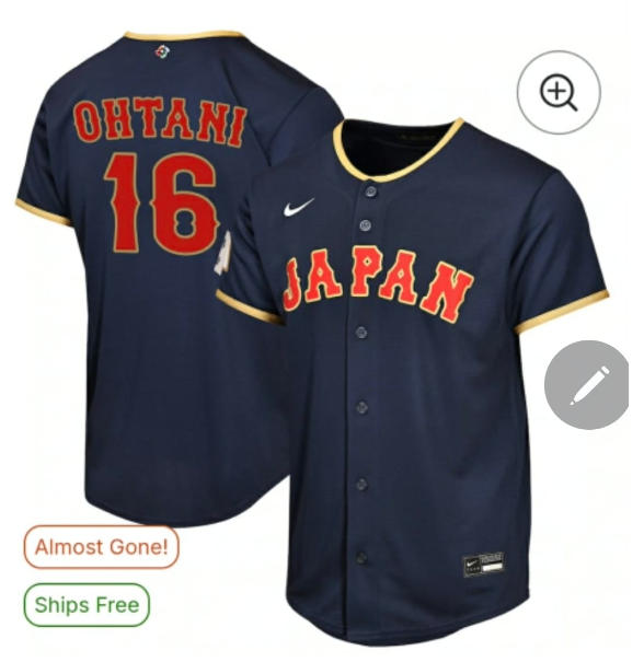 NAVY 2026 WORLD BASEBALL CLASSIC ROAD REPLICA JERSEY