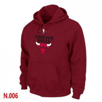 NBA Chicago Bulls Pullover Hoodie Red