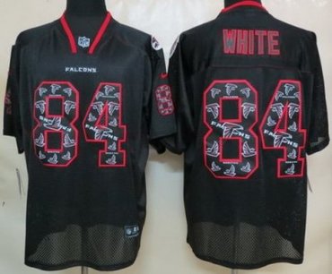 NEW Atlanta Falcons #84 Roddy White Elite Lights Out Black NFL Jerseys