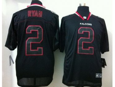 NEW Atlanta Falcons 2 Matt Ryan Lights Out Black Elite NFL Jerseys