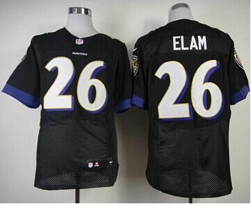NEW Baltimore Ravens #26 Matt Elam Black Alternate NFL New Elite Jersey