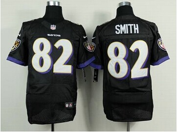 NEW Baltimore Ravens #82 Torrey Smith Black Alternate NFL New Elite Jersey