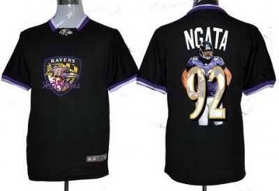 NEW Baltimore Ravens 92 Haloti Ngata Team ALL-Star Fashion Jerseys