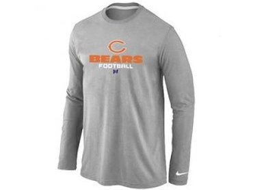 NEW Chicago Bears Critical Victory Long Sleeve T-Shirt Grey
