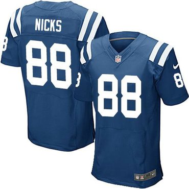 NEW Colts #88 Hakeem Nicks Blue NFL Elite Jersey