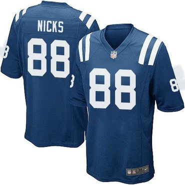 NEW Colts #88 Hakeem Nicks Blue NFL Limited Jersey