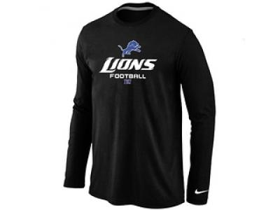 NEW Detroit Lions Critical Victory Long Sleeve T-Shirt Black
