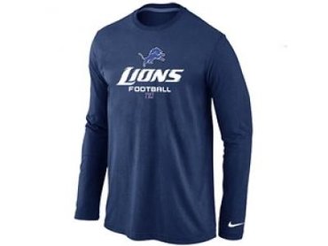 NEW Detroit Lions Critical Victory Long Sleeve T-Shirt D.Blue