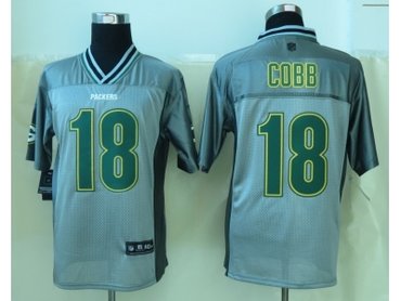 NEW Green Bay Packers #18 Cobb Grey Jerseys(Vapor Elite)