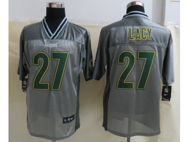 NEW Green Bay Packers #27 Lacy Grey Jerseys(Vapor Elite)