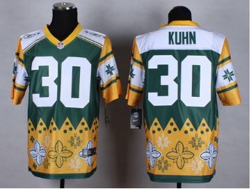 NEW Green Bay Packers #30 John Kuhn Green NFL Elite Noble Fashion Jersey