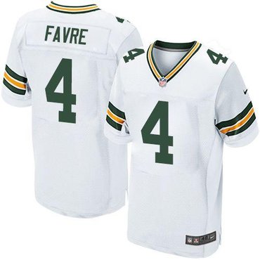 NEW Green Bay Packers #4 Brett Favre White NFL Elite Jersey