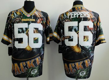 NEW Green Bay Packers #56 Julius Peppers Fashion Elite Fanatical Version Jersey