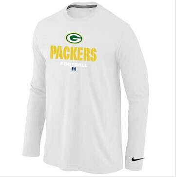 NEW Green Bay Packers Critical Victory Long Sleeve NFL T-Shirt White