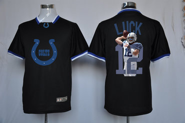 NEW Indianapolis Colts 12 Andrew Luck Team ALL-Star Fashion Jerseys
