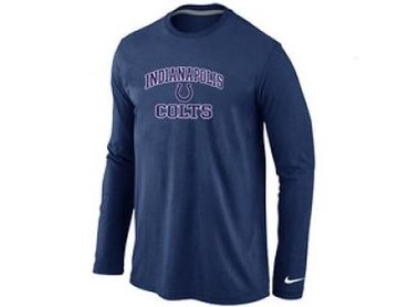 NEW Indianapolis Colts Heart & Soul Long Sleeve T-Shirt D.Blue