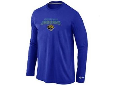 NEW Jacksonville Jaguars Heart & Soul Long Sleeve T-Shirt Blue