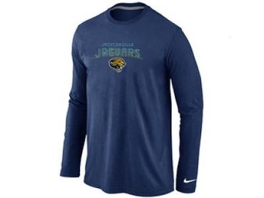 NEW Jacksonville Jaguars Heart & Soul Long Sleeve T-Shirt D.Blue