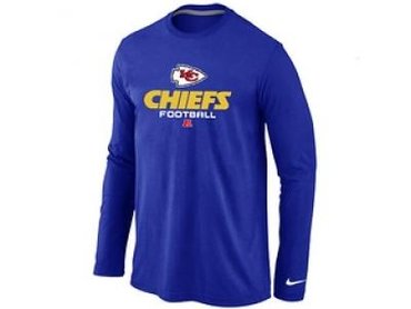 NEW Kansas City Chiefs Critical Victory Long Sleeve T-Shirt Blue