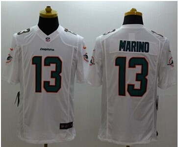 NEW Miami Dolphins #13 Dan Marino White NFL Limited Jersey