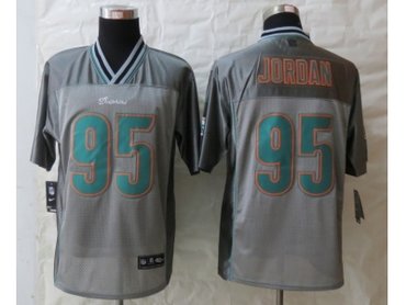 NEW Miami Dolphins #95 Jordan Grey Jerseys(Vapor Elite)