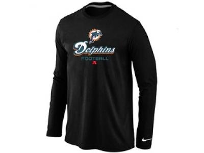 NEW Miami Dolphins Critical Victory Long Sleeve T-Shirt Black