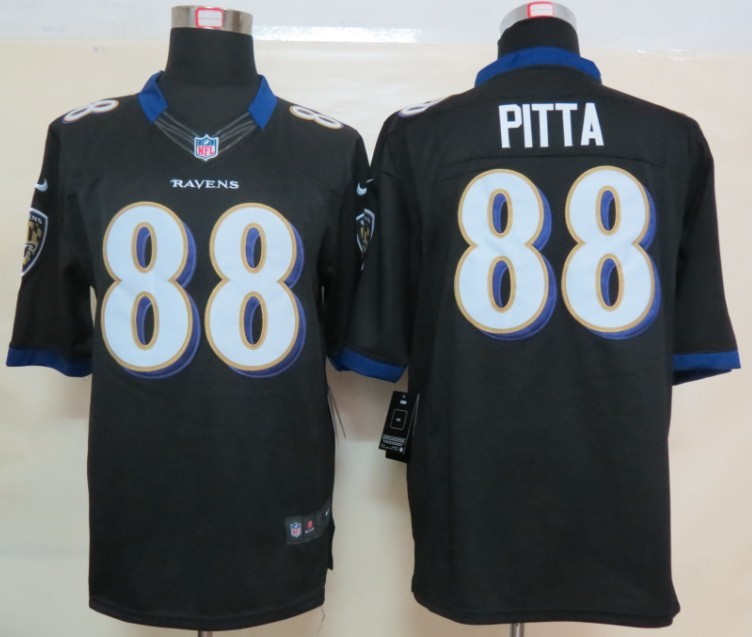 NEW NFL Baltimore Ravens 88 Pitta Black Jerseys (Limited)