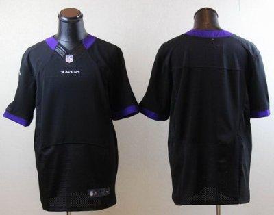 NEW NFL Baltimore Ravens Black Color Blank Jerseys(Elite)