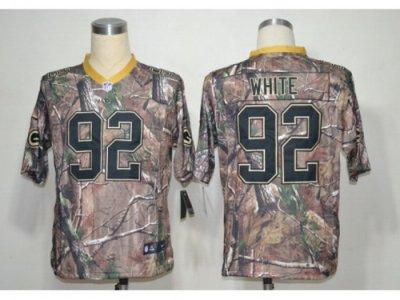 NEW NFL Green Bay Packers 92 White Camo Realtree Jerseys(Elite)