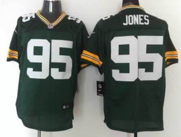 NEW NFL Jerseys Green Bay Packers 95 Datone Jones Green Jerseys (Elite)