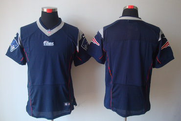 2012 NEW NFL New England Patriots Blue Color Blank Jerseys(Elite)
