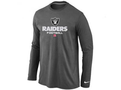 NEW Oakland Raiders Critical Victory Long Sleeve T-Shirt D.Grey