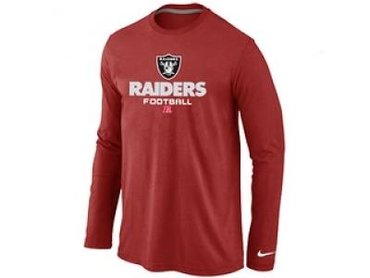NEW Oakland Raiders Critical Victory Long Sleeve T-Shirt RED