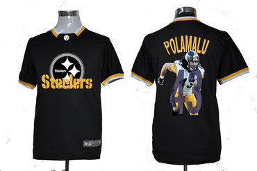 NEW Pittsburgh Steelers 43 Troy Polamalu Team ALL-Star Fashion Jerseys