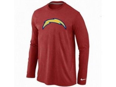 NEW San Diego Charger Logo Long Sleeve T-Shirt RED